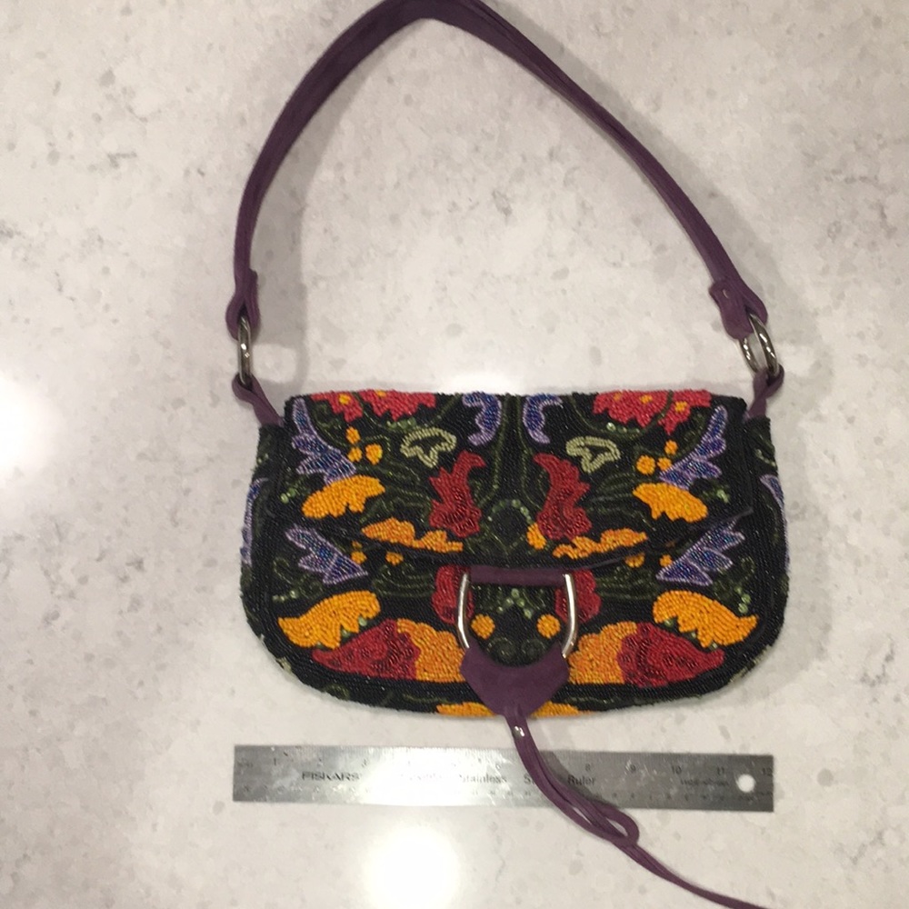 Jewel-tone Beaded Bag